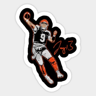 Joe Burrow Superstar Pose Sticker